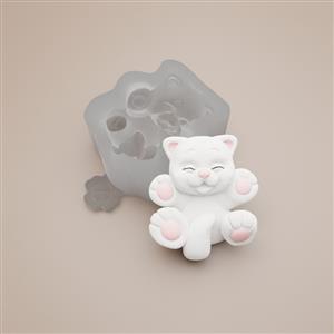 Silicone mold - Smiling Cat