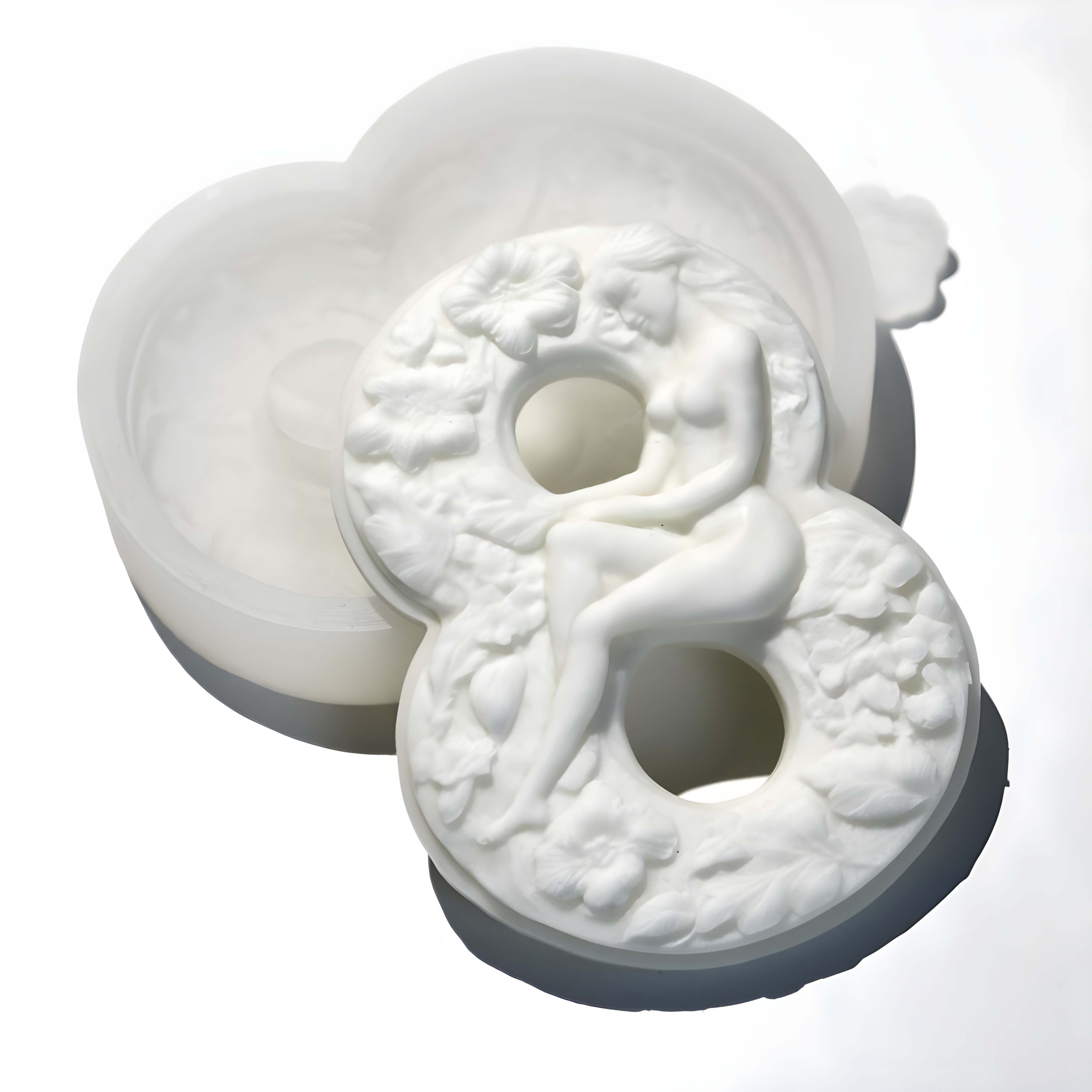 Silicone mold - 8 march with woman