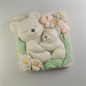 Silicone mold - Bears mom and son
