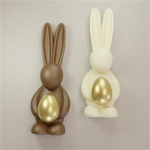 Silicone mold - Easter rabbit with egg