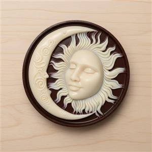 Silicone mold - Sun and Moon
